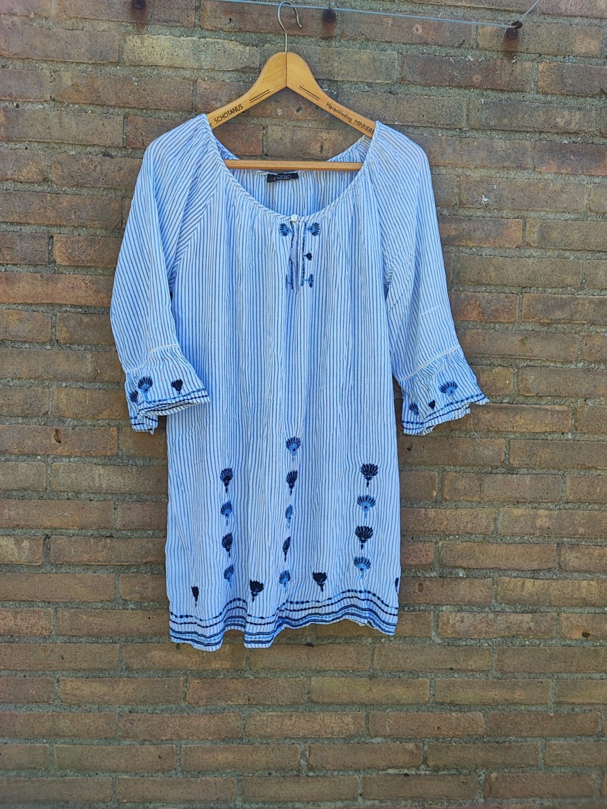 NORAH luchtig Boho-chic Broderie gestreepte tuniek mt 44, Kleding | Dames, Ophalen of Verzenden, Zo goed als nieuw, Maat 42/44 (L)