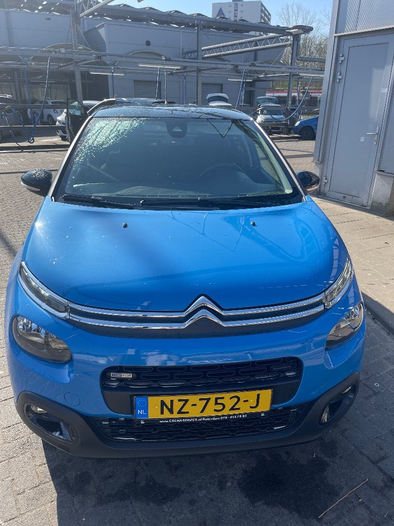 Citroën C3 1.2 Puretech 110pk S&S Eat6 2017 Blauw, Auto's, 450 kg, 1199 cc, Blauw, 450 kg
