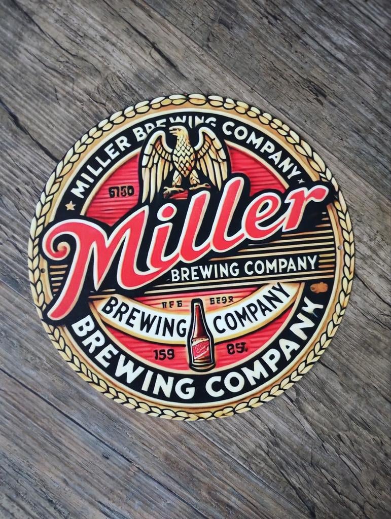 Miller bier reclamebord, Ophalen of Verzenden, Nieuw, Reclamebord, Plaat of Schild, Overige merken