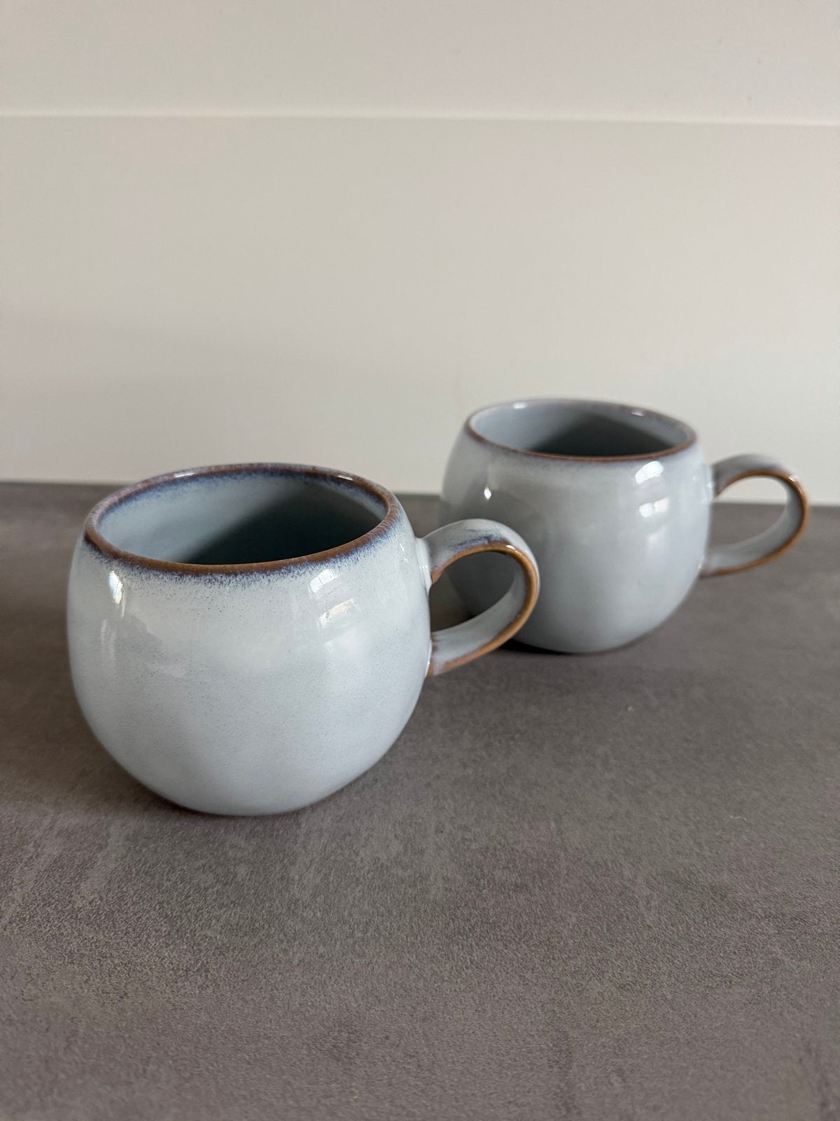 Dille & Kamille Koffiemokken - Set van 2, Huis en Inrichting, Overige merken, Keramiek, Zo goed als nieuw, Mok