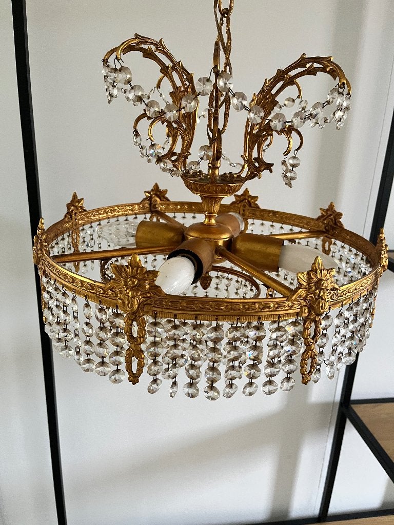 Kristallen lamp rond, Ophalen
