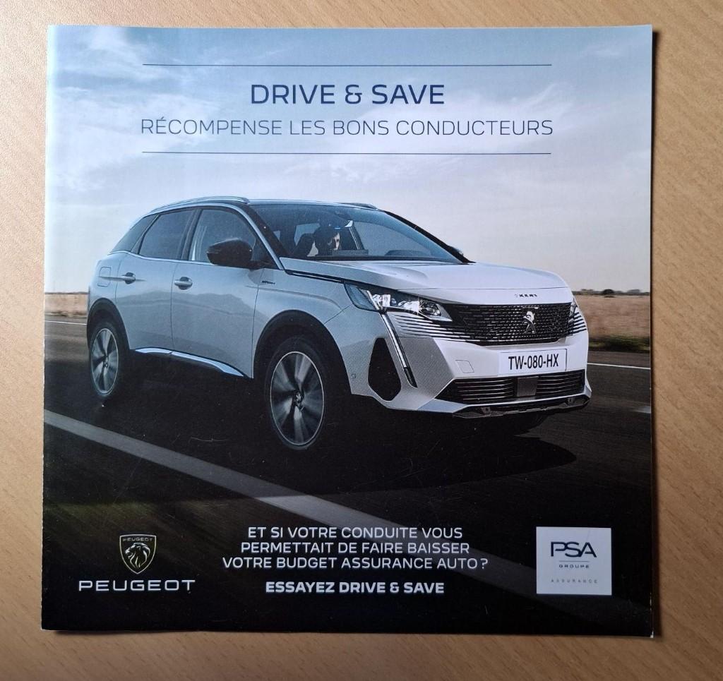 Peugeot Drive & Save leaflet (met daarin de 3008), Verzenden, Zo goed als nieuw, Peugeot