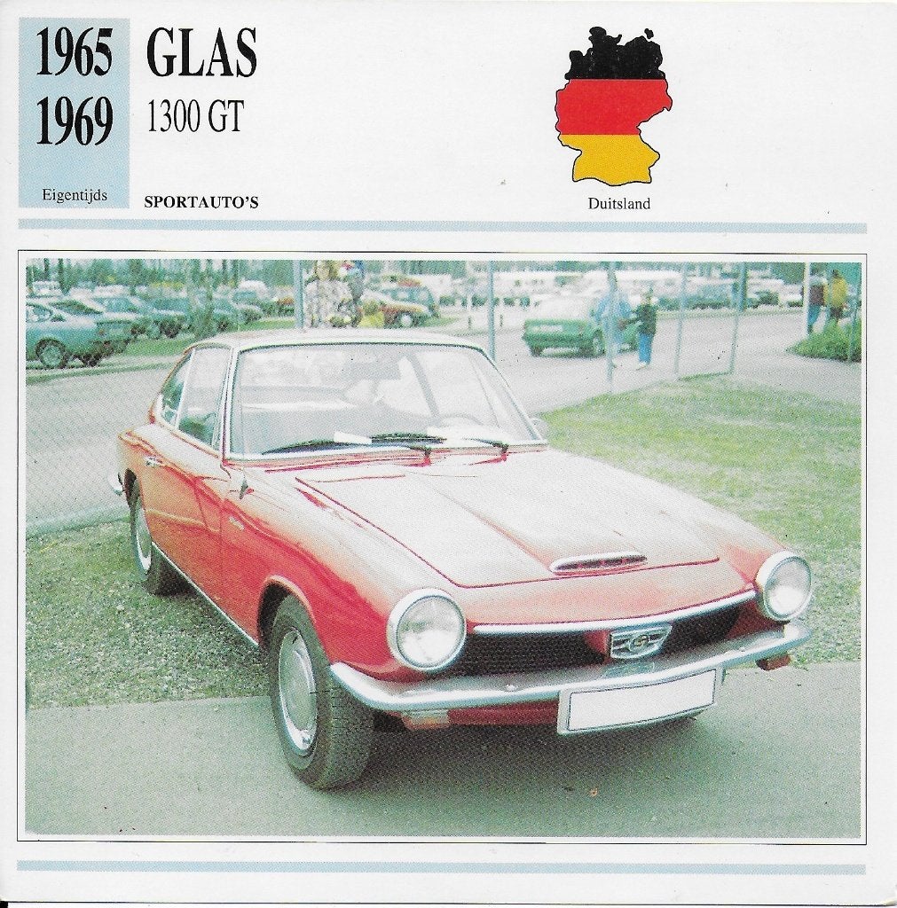 Ma665 autokaart glas 1300 gt ( 1965- 1969 ), Ophalen of Verzenden, Zo goed als nieuw, Auto's