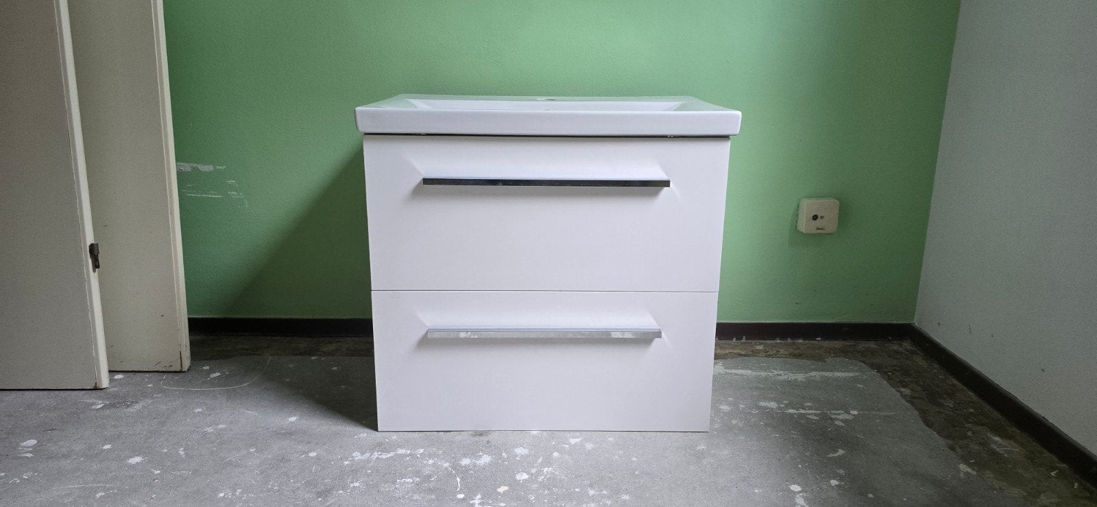 Wasbak met spiegel voor badkamer, Huis en Inrichting, Kasten | Schoenenkasten, Ophalen of Verzenden