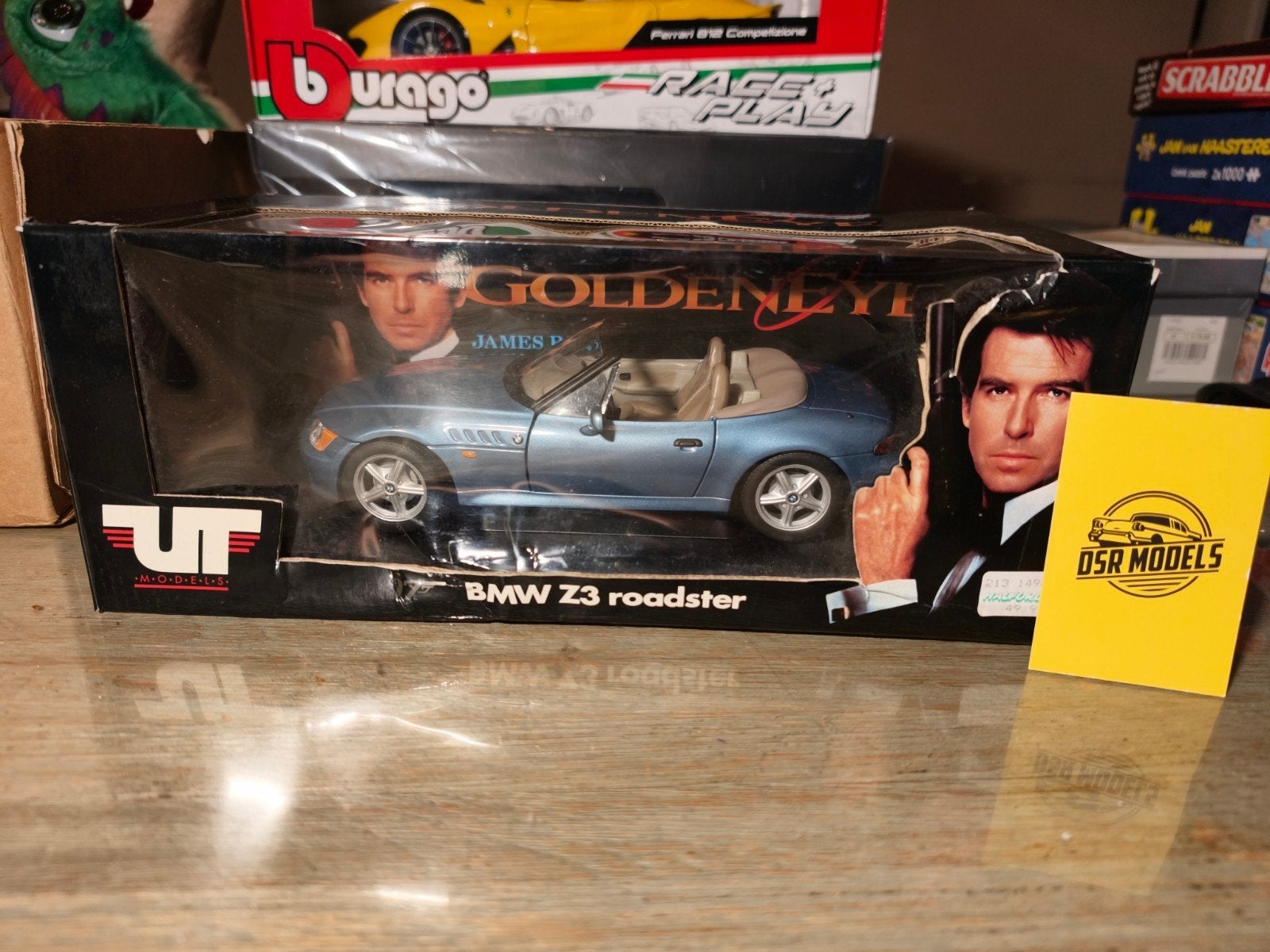 James Bond GoldenEye BMW Z3 Roadster modelauto, Overige merken, Auto, 1:32 tot 1:50, Onbekend