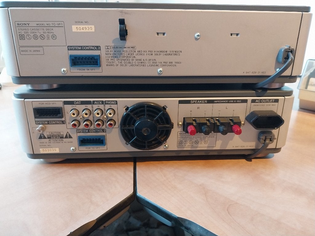 Gezocht: Kabel met blauwe connectoren voor Sony TA-VF1, Ophalen, Gebruikt, Minder dan 2 meter, Componentkabel