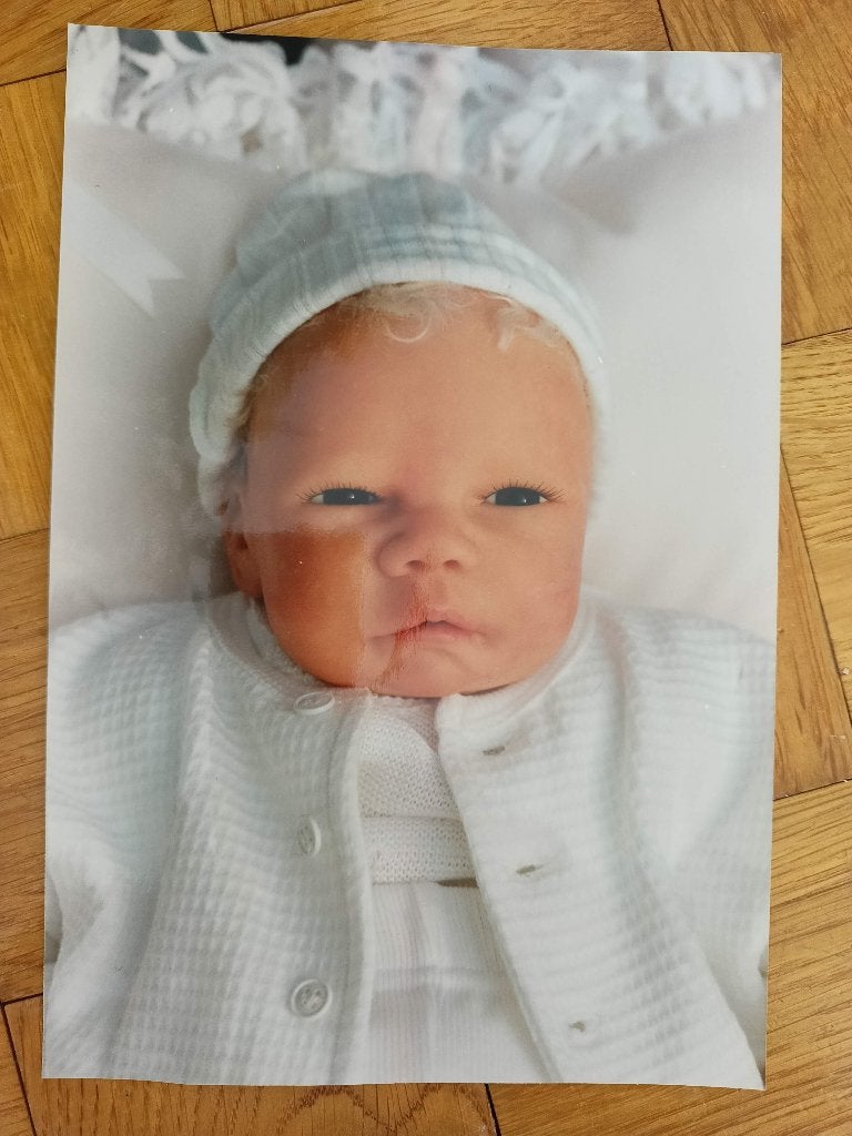 OOAK babypop Nel de Man handgemodelleerd incl. certificaat, Verzamelen, Ophalen of Verzenden, Gebruikt, Pop