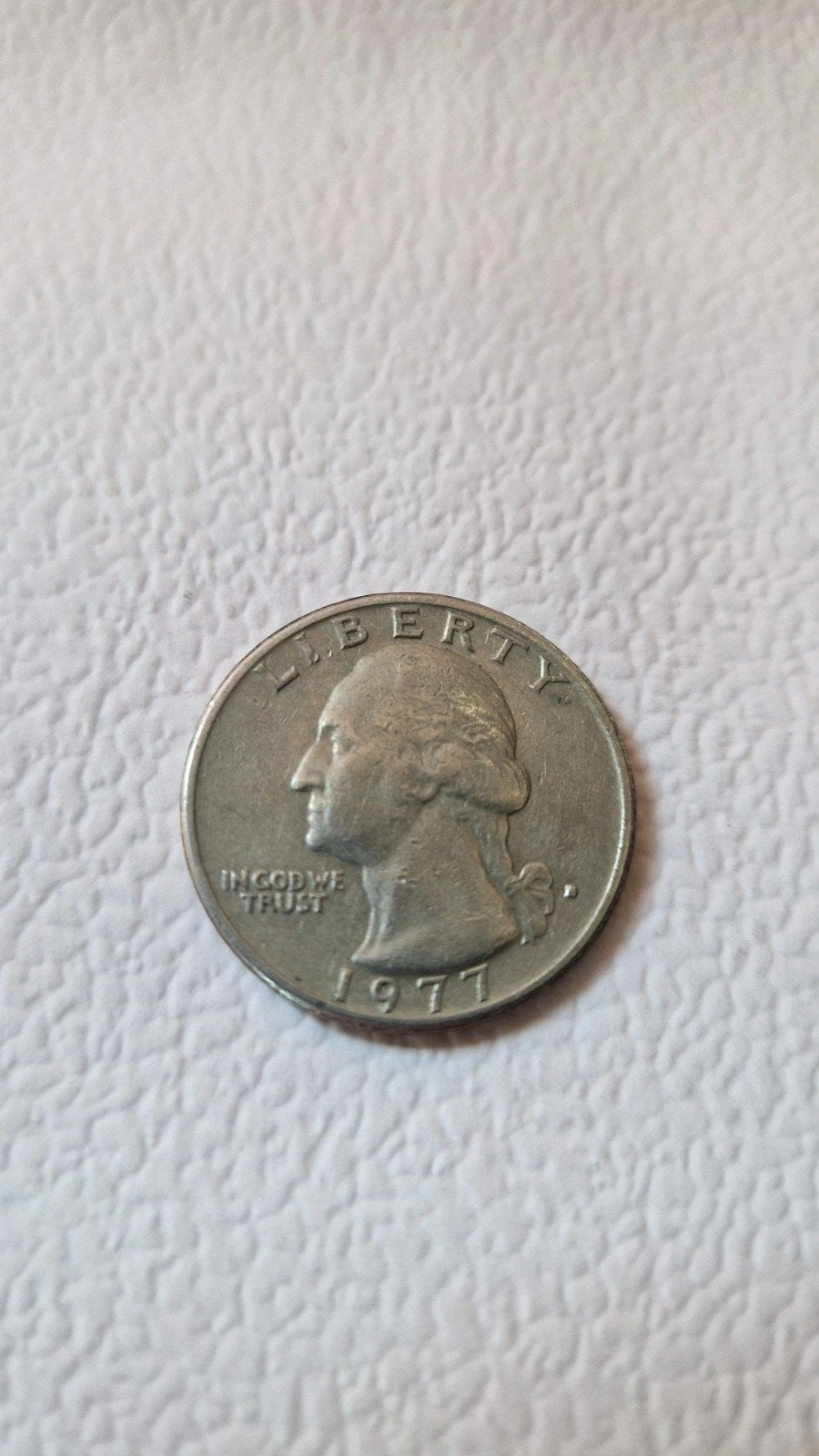 Amerikaanse Quarter Dollar munt 1977, Ophalen of Verzenden, Noord-Amerika, Losse munt