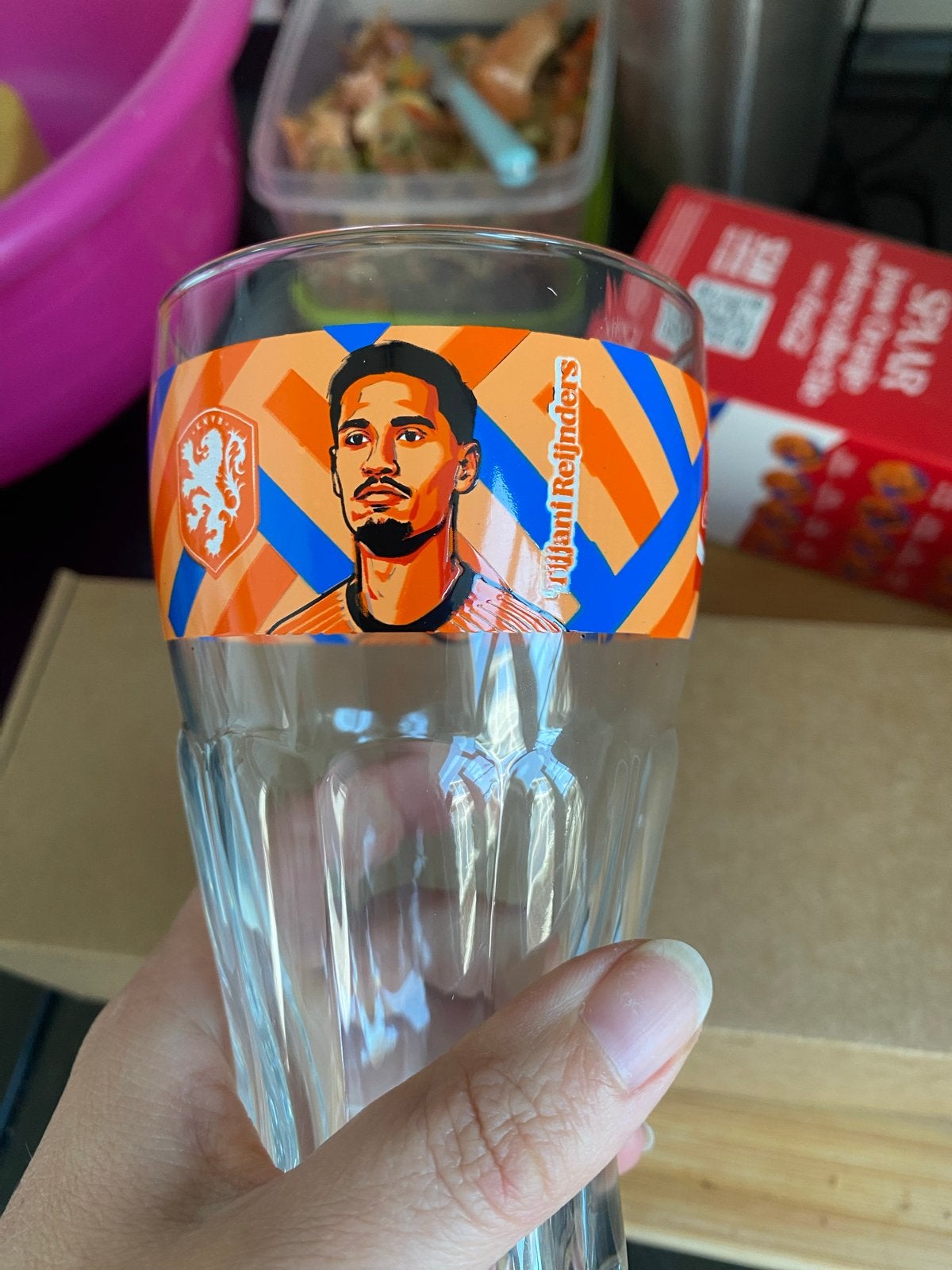 WK glas Tijjani Reijnders - Gratis af te halen, Verzamelen, Ophalen, Nieuw