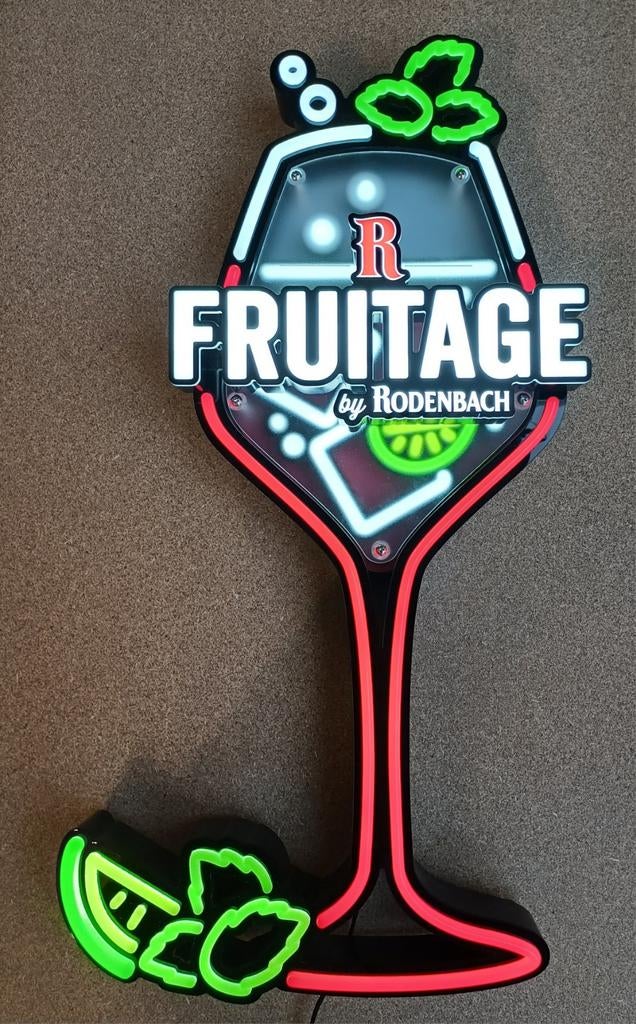 Rodenbach Fruitage Led Neon Lichtreclame / Lichtbak, Verzamelen, Ophalen, Nieuw, Overige typen, Bavaria