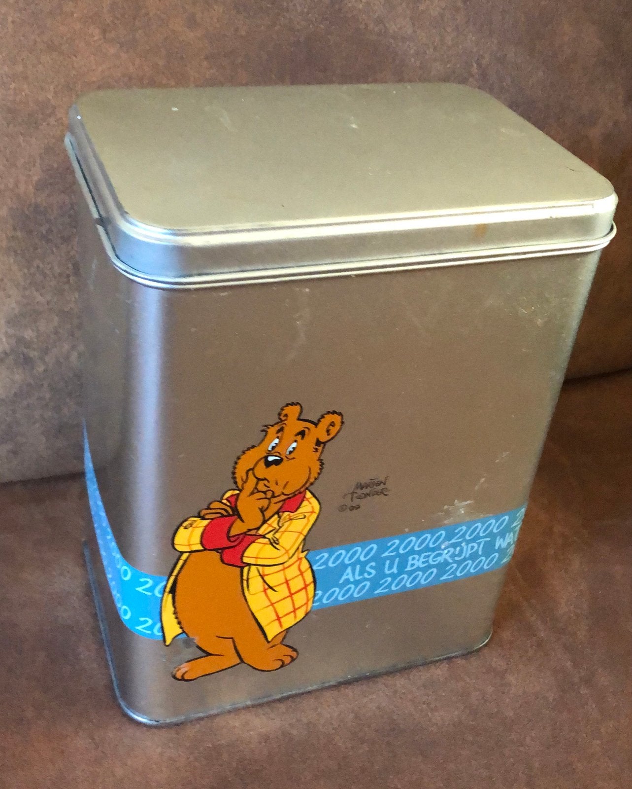 Vintage Marten Toonder Ollie B. Bommel blik, Verzamelen, Ophalen of Verzenden, Gebruikt, Overige, Overige merken