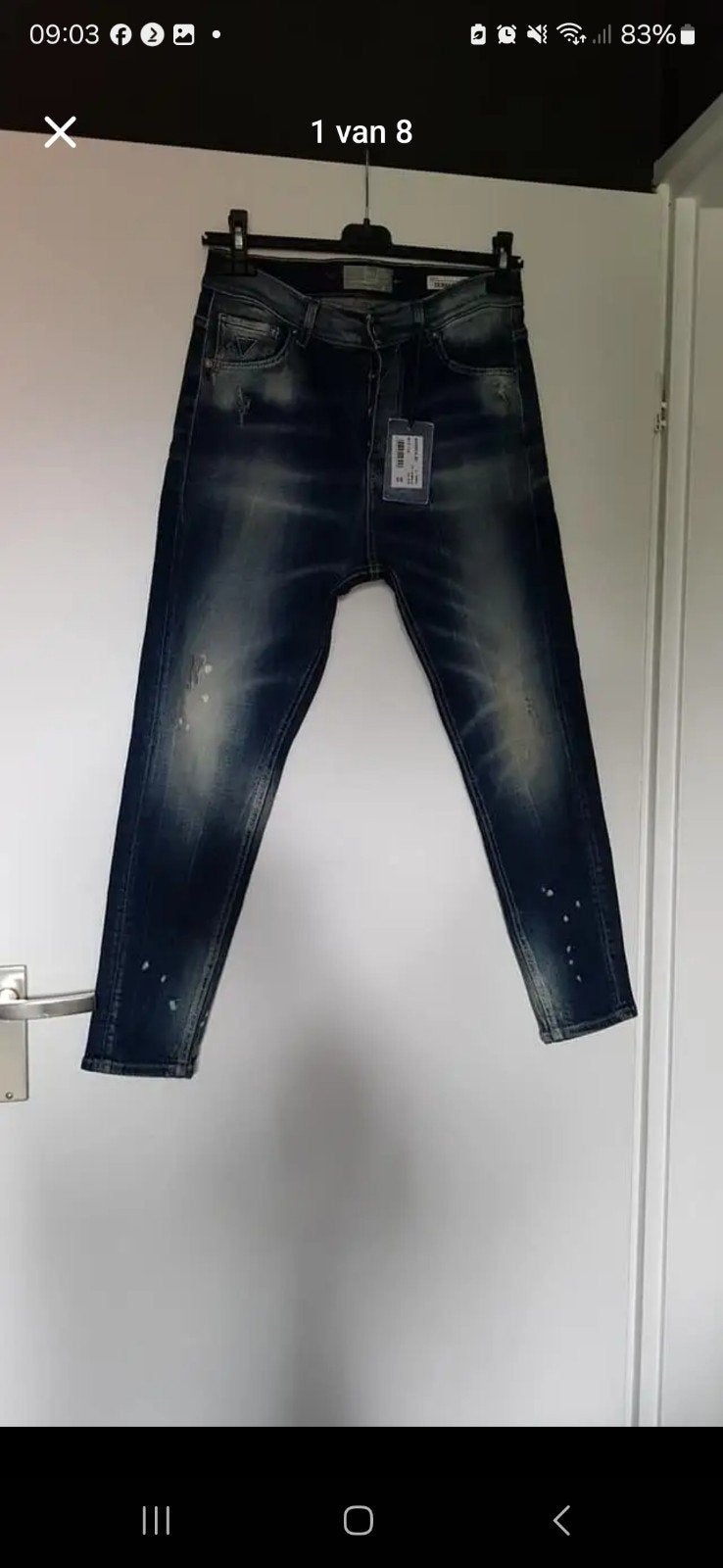 Dames broek, Ophalen, Nieuw, Blauw, W30 - W32 (confectie 38/40)