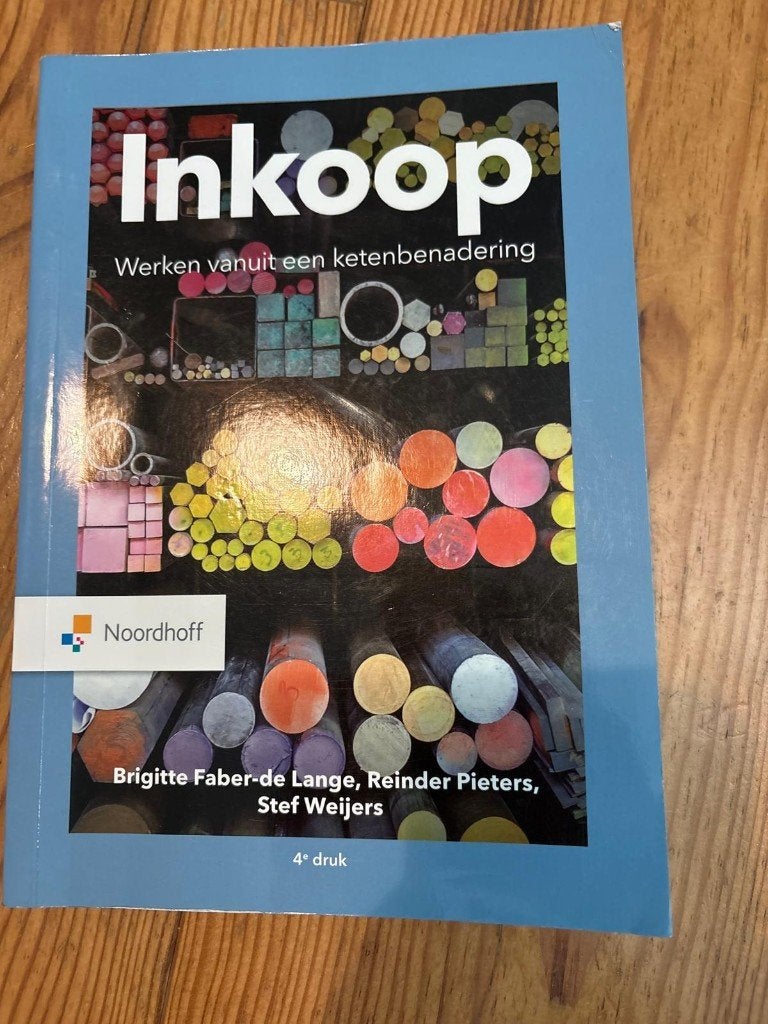 Inkoop, werken vanuit een ketenbenadering, Boeken, Ophalen of Verzenden, Zo goed als nieuw, Overige niveaus, Nederlands