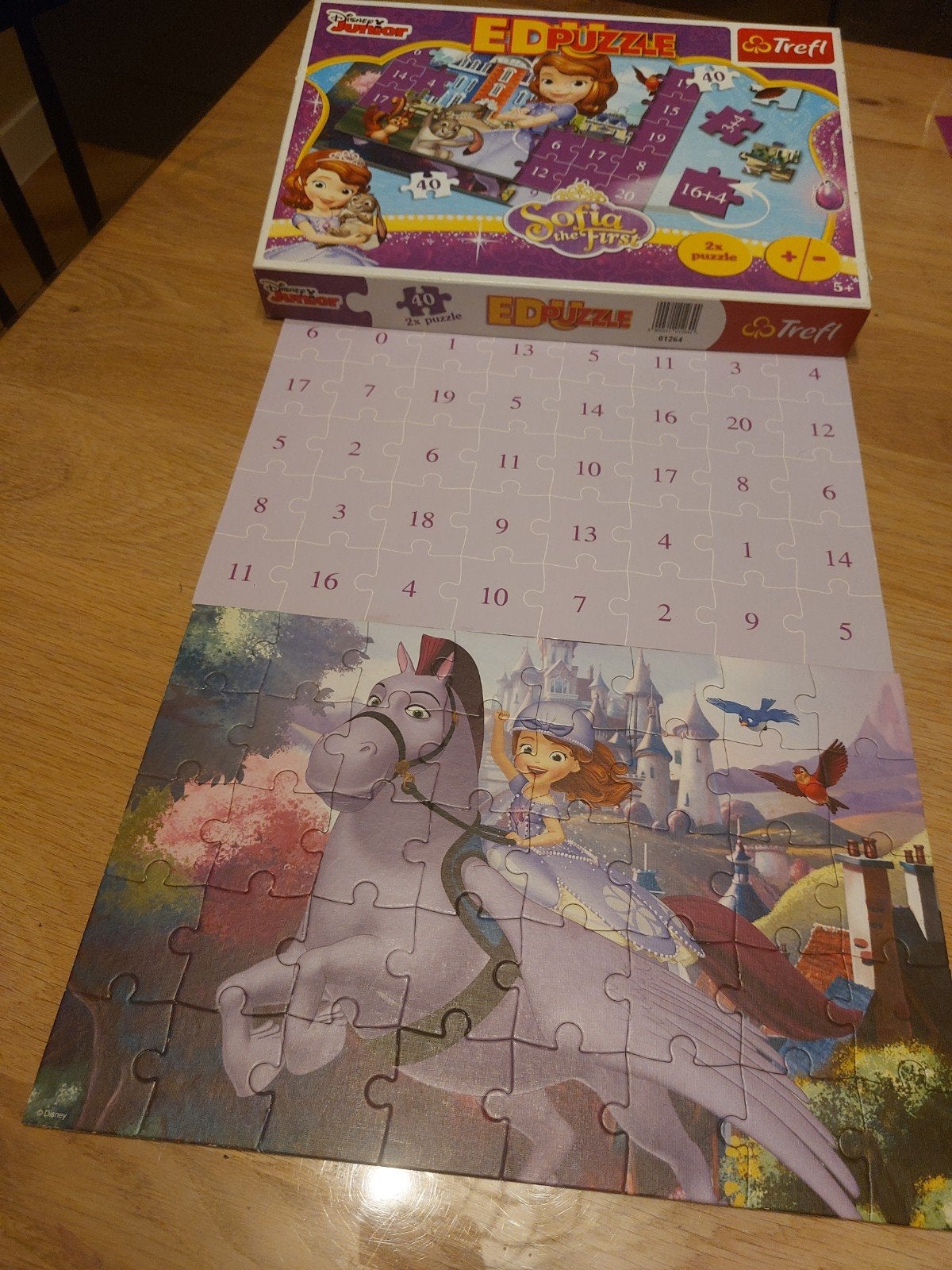 educatieve puzzel met sommen, Ophalen of Verzenden, Gebruikt