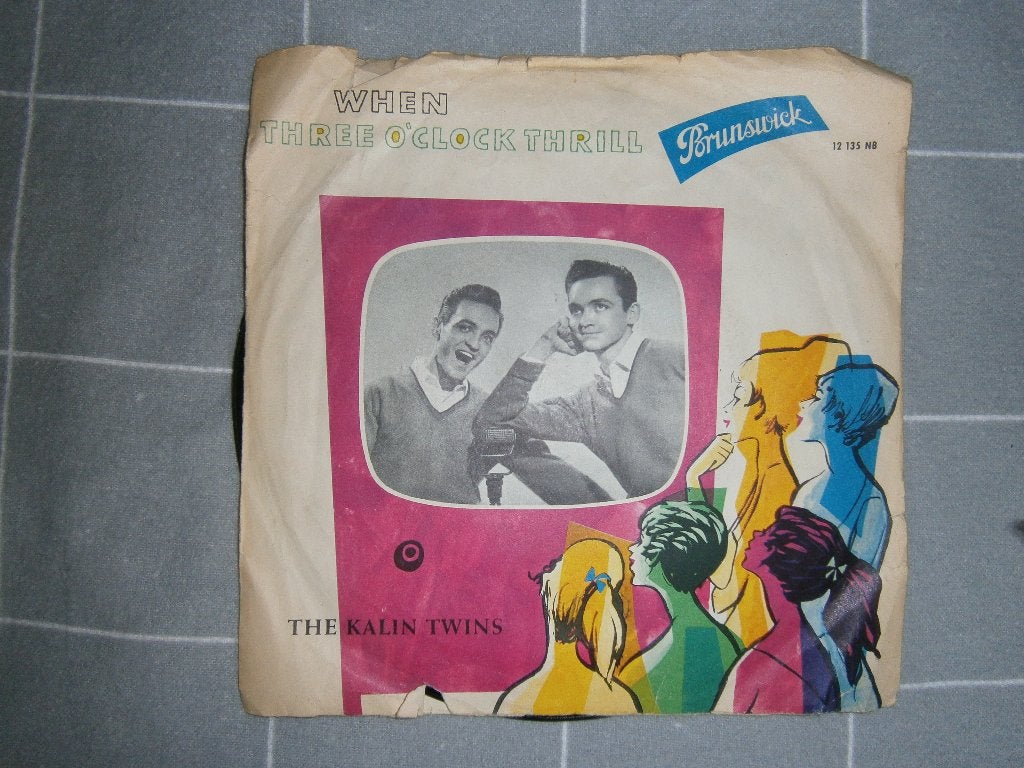The Kalin Twins – When / Three O'Clock Thrill. 1958. Mono, Ophalen, 7 inch, Rock en Metal, Overige typen