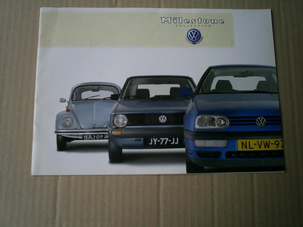 VW Milestones o.a. Golf GTi / Kever Cabrio / K 70, Boeken, Verzenden, Zo goed als nieuw, Volkswagen