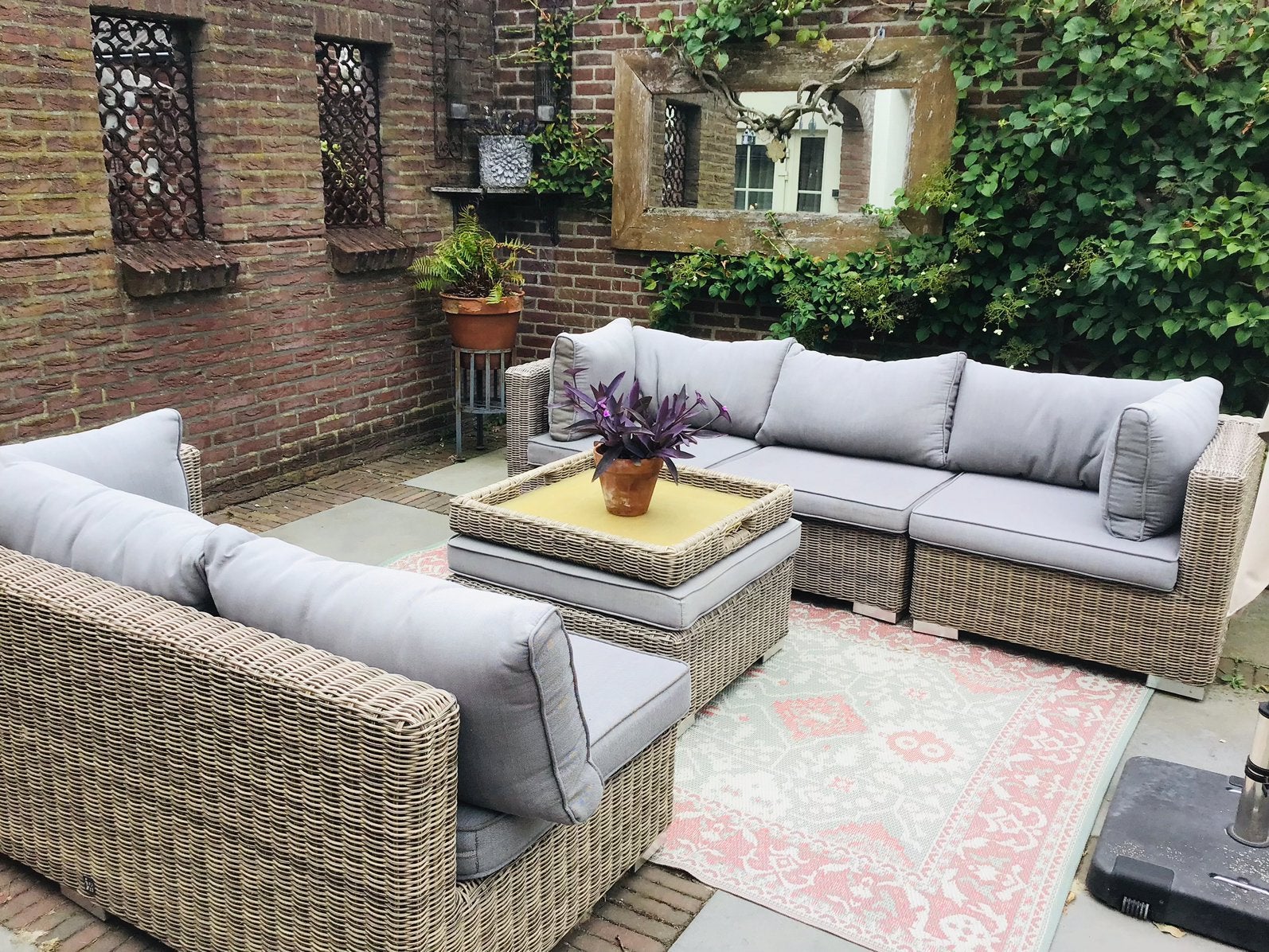 LOUNGESET, Ophalen, Zo goed als nieuw, Kunststof