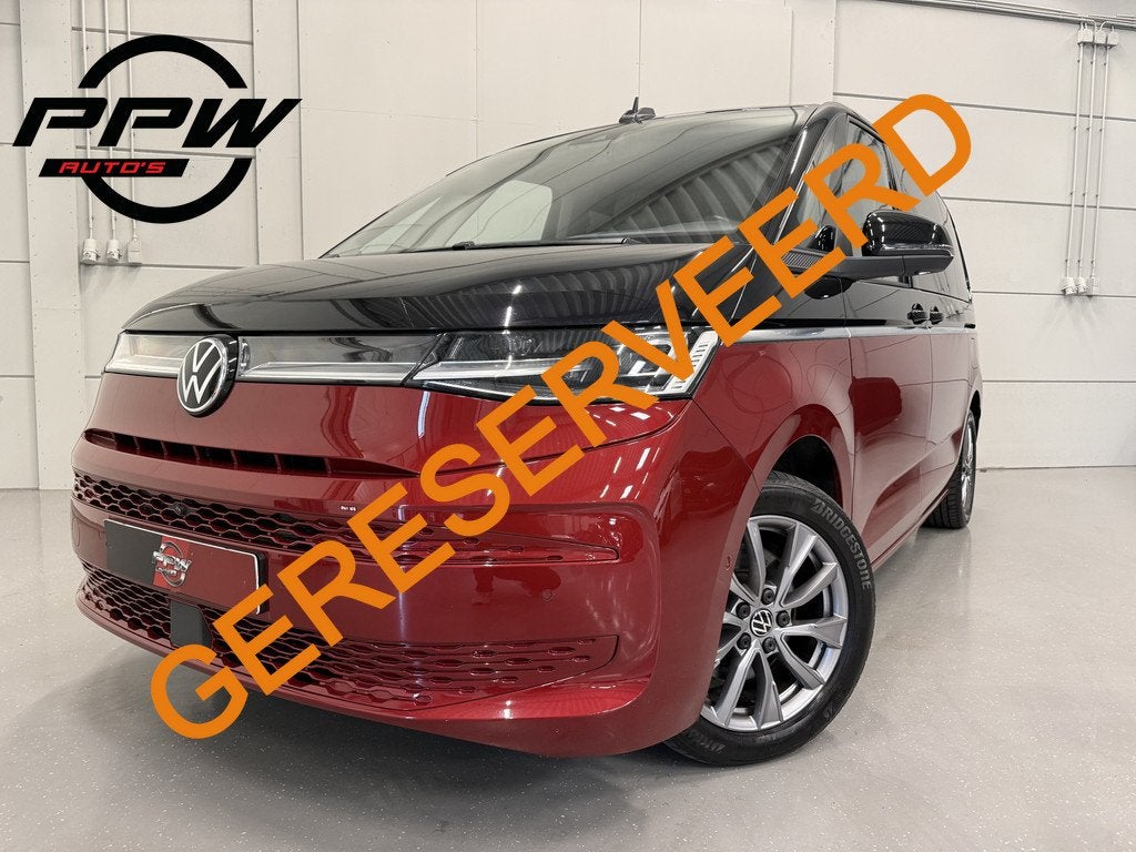 Volkswagen Multivan 1.4 eHybrid Energetic 7p. PANO/SOH 92%/H, Gebruikt, Zwart, Met garantie (alle), 7 stoelen