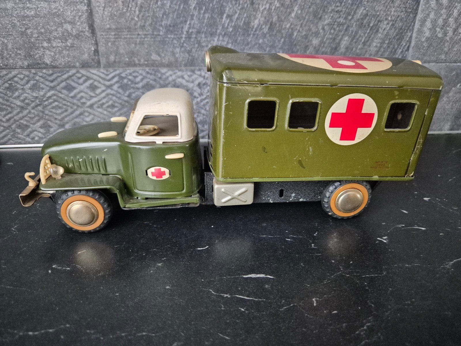 Vintage blikken ambulance jaren '50/'60, Ophalen, Gebruikt