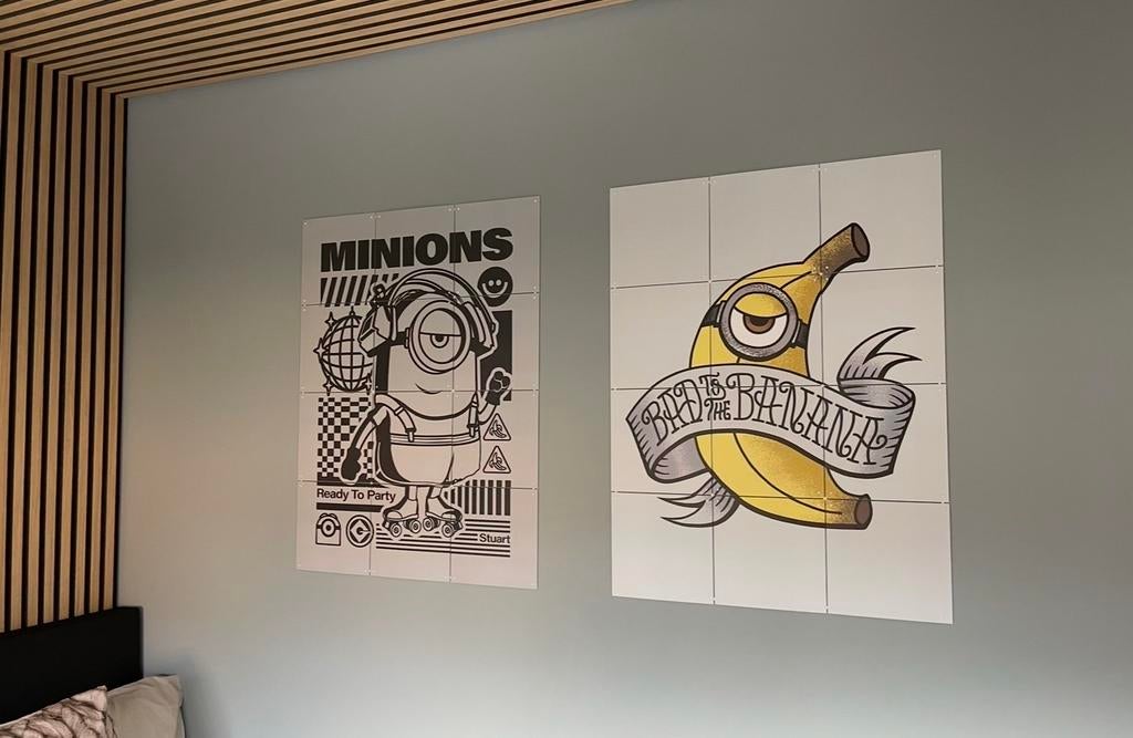 Ixxi Minions Wanddecoratie: Stuart en Bad is the Banana, Ophalen, Meerkleurig, Zo goed als nieuw, Wandbord of Wandpaneel