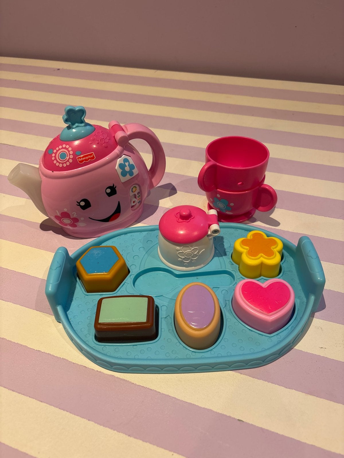 Fisher-Price Interactieve Theeset met Geluid en Licht, Ophalen of Verzenden, Zo goed als nieuw, Overige typen, Met licht