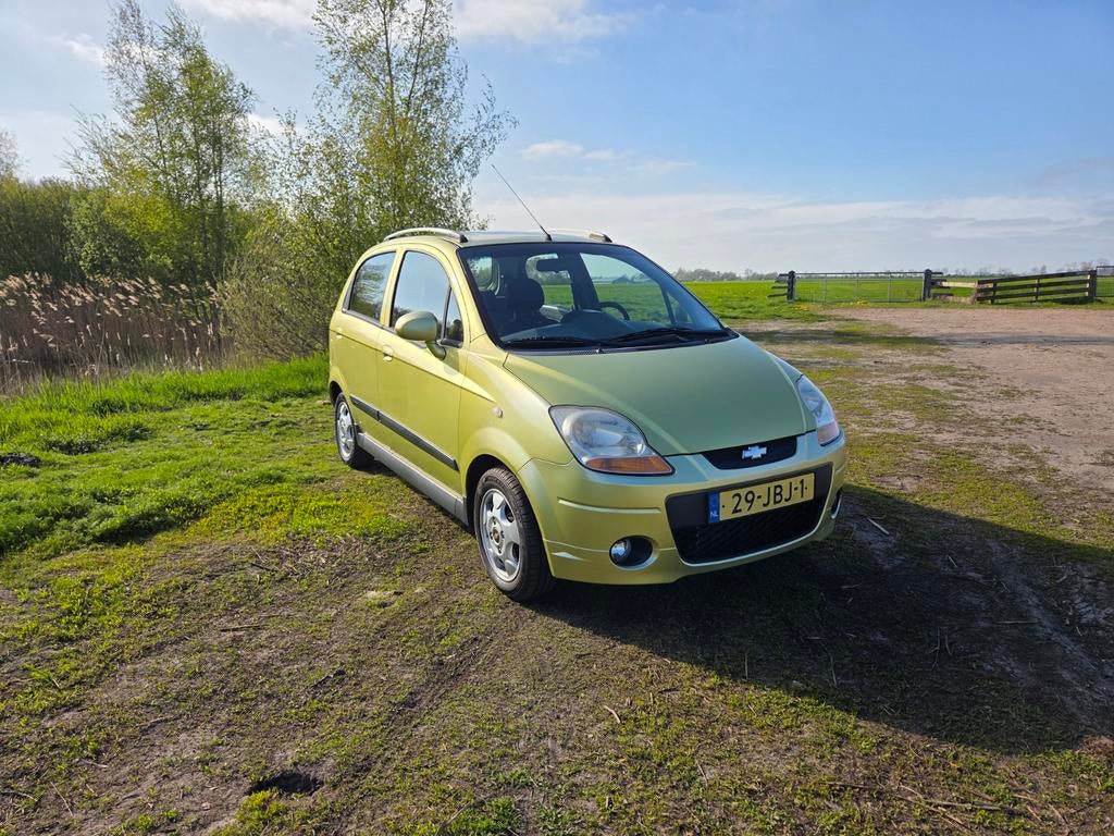 Chevrolet Matiz 0.8 AUT 2009 Geel, Auto's, Bedrijf, 51 pk, 3 cilinders, Hatchback