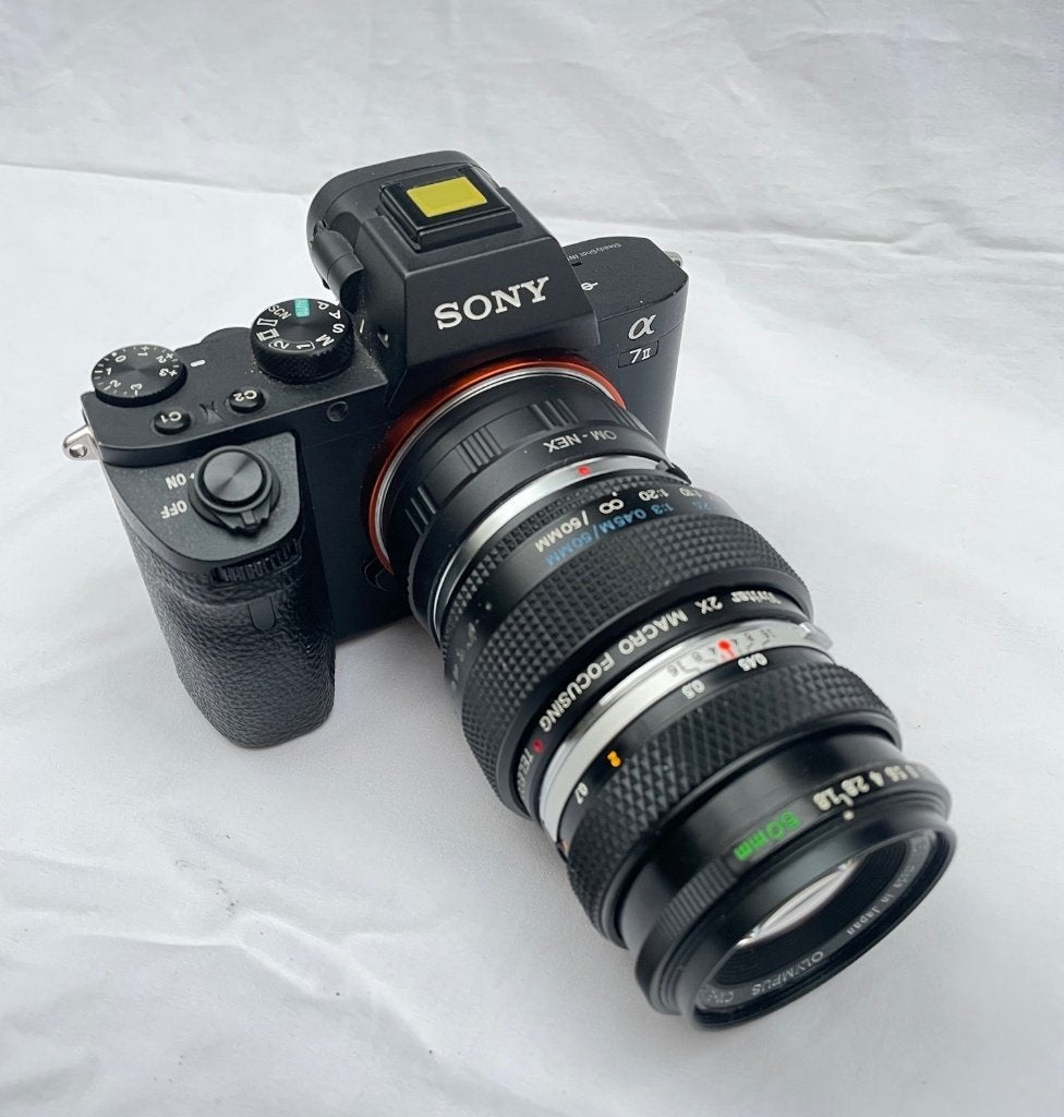 Macro Olympus (100mm) set voor E-mount / Nex (bv. Sony A7), Ophalen of Verzenden