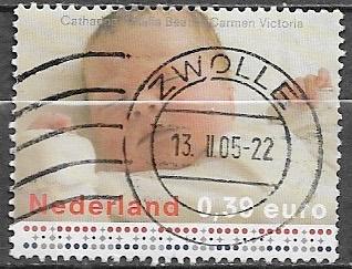 NL € 0,39 zegel Koninklijke Familie (II) - Baby Amalia- 2003, Verzenden, Gestempeld, Koningshuis