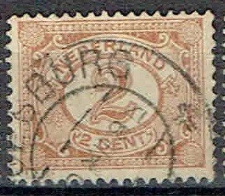Nederland 1899 NR 54 Cijfer DOESBURG, Verzenden, Gestempeld, Overige thema's