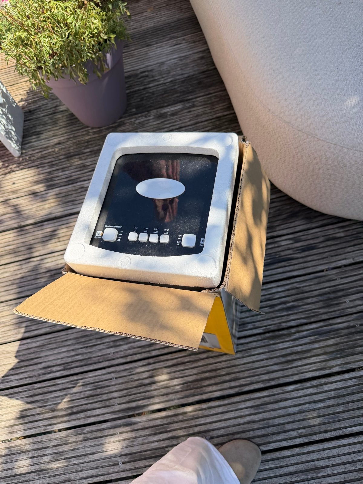 WATS HOME Luchtkoeler 3,5L - Mobiele Airco met 1,6m snoer, Ophalen, Minder dan 60 m³, Ventileren, 3 snelheden of meer