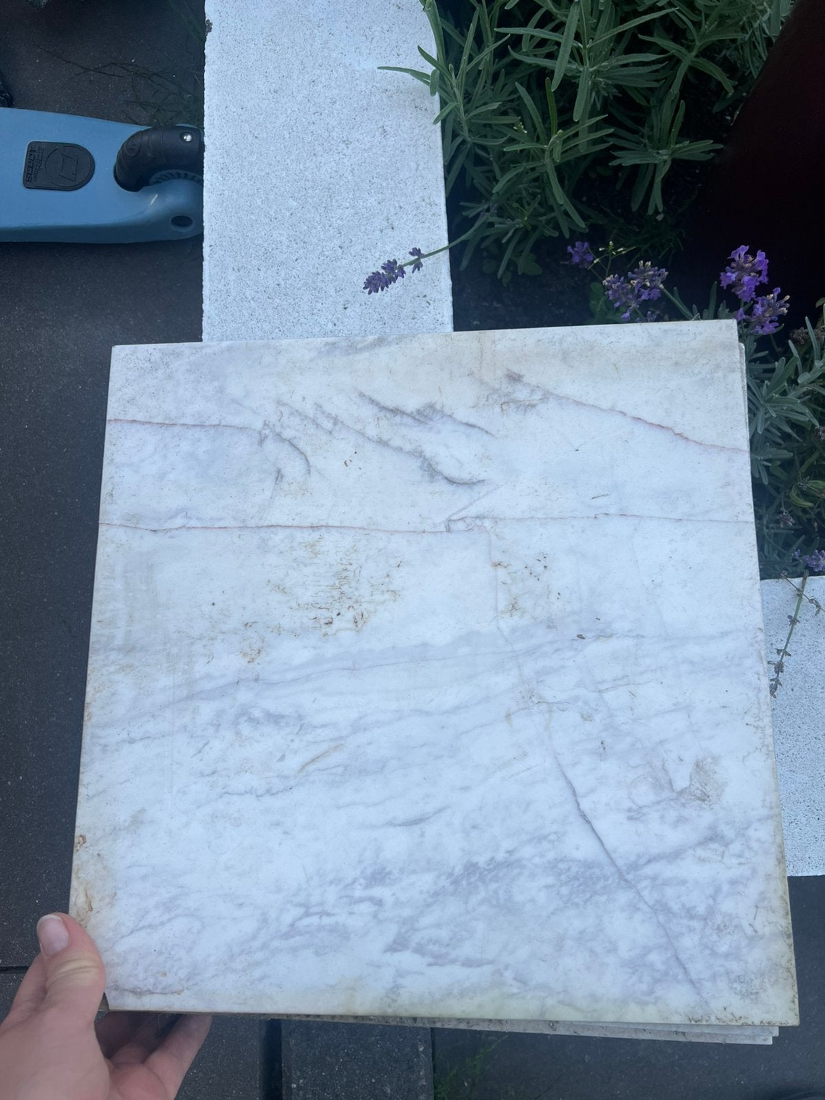 8 stuks Echte marmeren tegels 30x30!, Doe-het-zelf en Verbouw, Tegels, Ophalen, Zo goed als nieuw, 20 tot 40 cm, Minder dan 5 m²