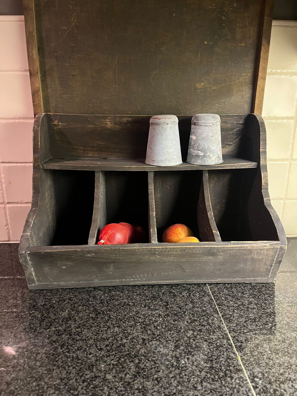 Vergrijsd houten gruttersbak sober,landelijk keuken, Huis en Inrichting, Nieuw, Ophalen of Verzenden, X, X