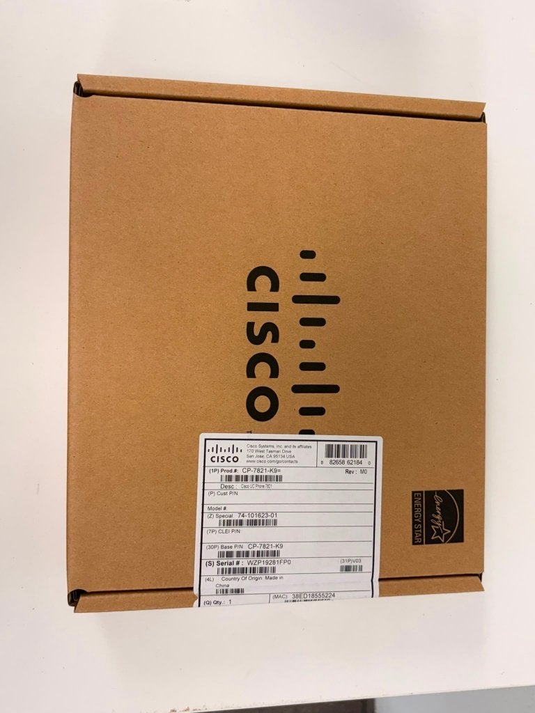 Cisco CP-7821-K9 IP Telefoon – Nieuw in doos – 18 stuks, ., Telefoon, Nieuw, Ophalen of Verzenden