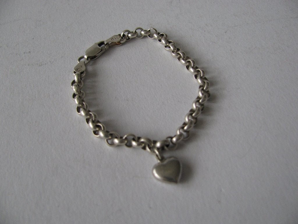zilveren kinderarmband met hartje zilver 925, Ophalen of Verzenden, Zilver