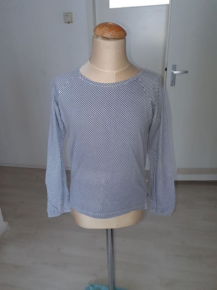Leuk longsleeve shirtje met patroon maat 134, Kinderen en Baby's, Kinderkleding | Maat 134, Gebruikt, Meisje, Ophalen of Verzenden