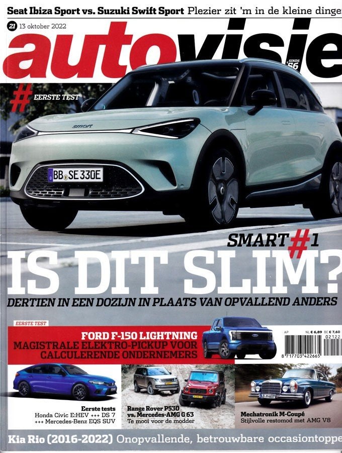 Autovisie 21 2022 : Mercedes G63 AMG - Seat Ibiza Sport, Ophalen of Verzenden, Gelezen, Algemeen