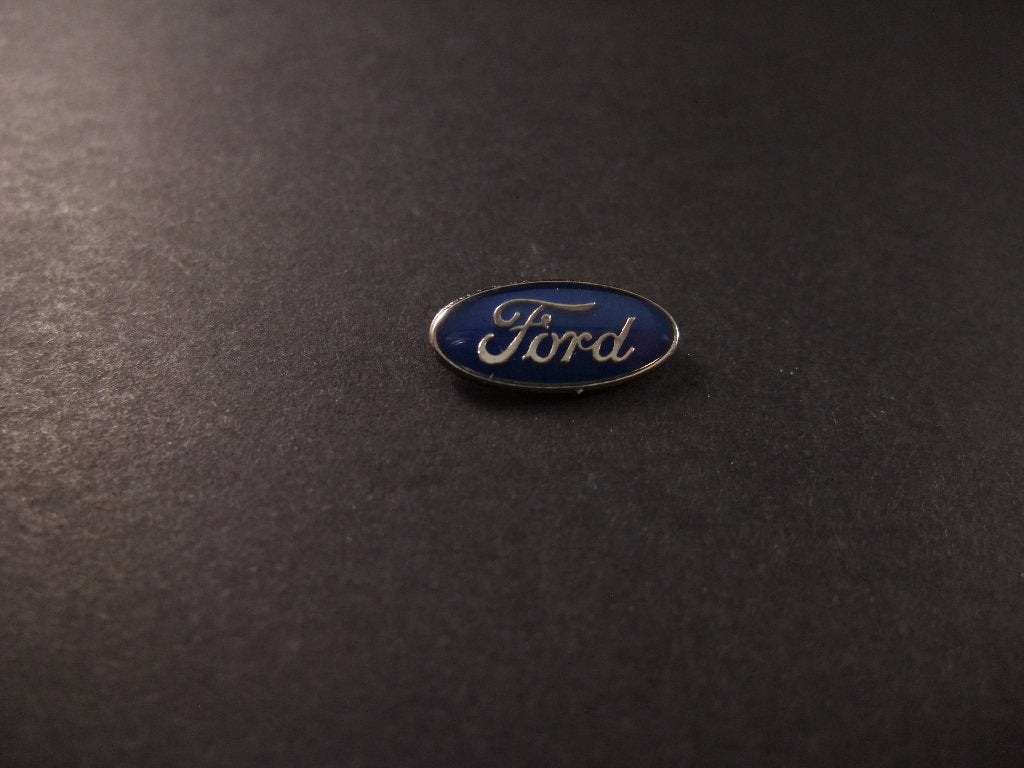 Ford logo ovaal model ( zilverkleurige letters) pin, Ophalen of Verzenden, Gebruikt, Overige onderwerpen