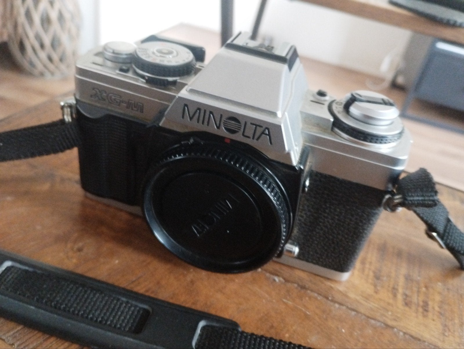 Minolta XG-M Spiegelreflexcamera - Vintage Analoog, Ophalen of Verzenden, Gebruikt, Spiegelreflex, Minolta