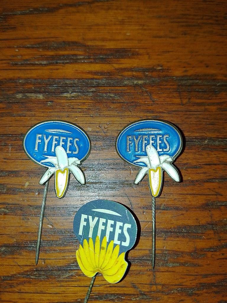 Fyffes pins, Verzamelen, Verzenden, Gebruikt, Merk, Speldje of Pin