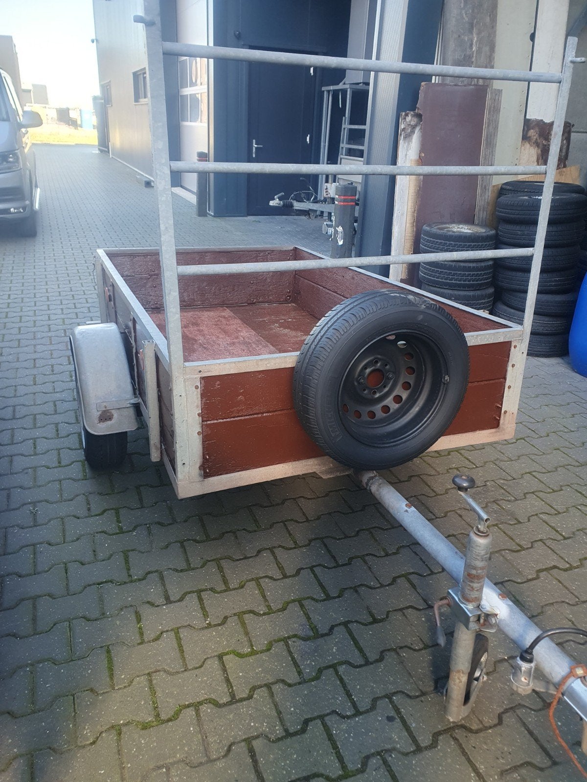 enkelasser 210 x120 gegalvaniseerd  750kg Ongeremd bieden, Auto diversen, Ophalen of Verzenden