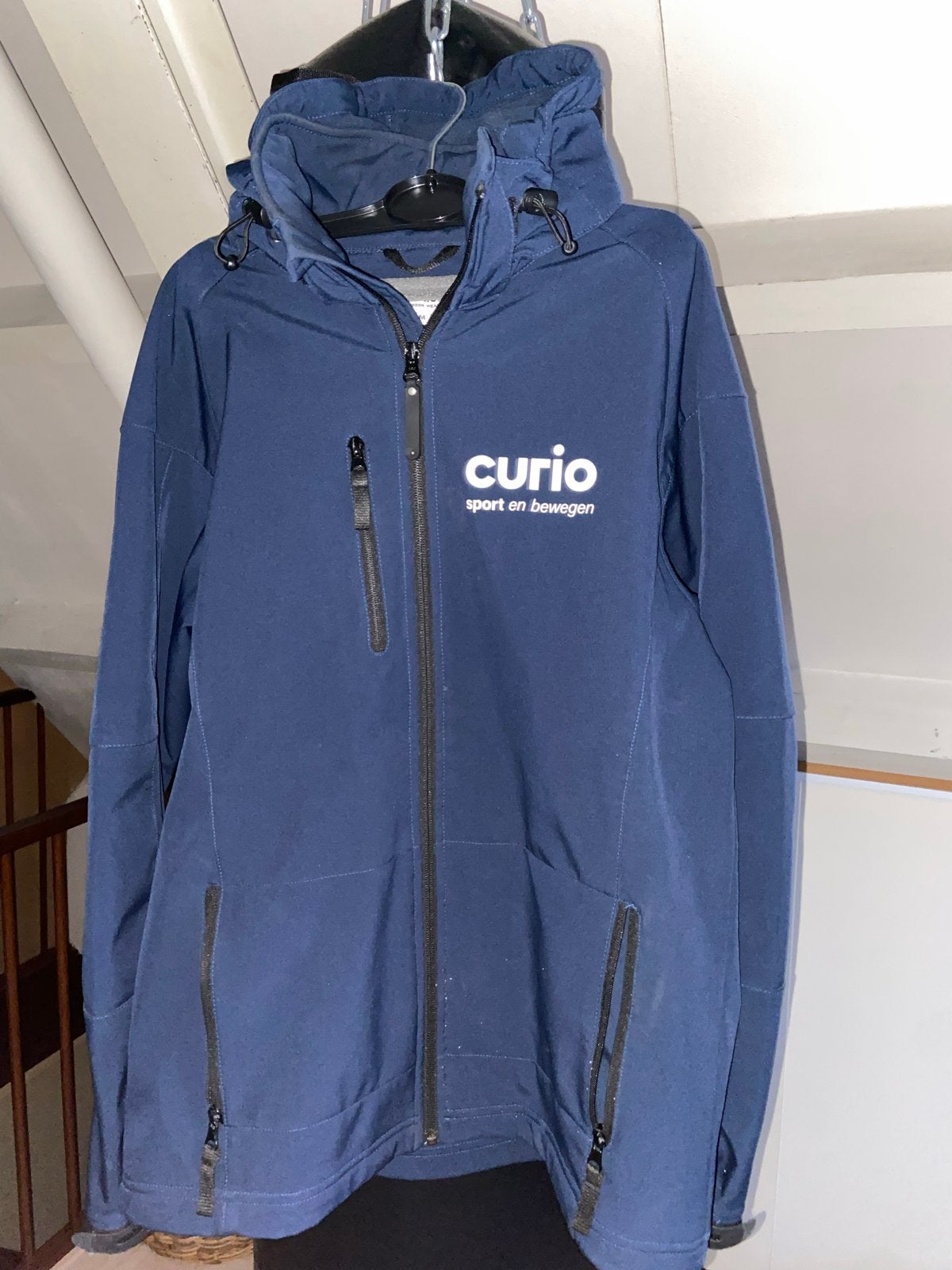 Curio sport en bewegen Softshell Jas Maat M, Kleding | Heren, Ophalen, Zo goed als nieuw, Maat 48/50 (M), Blauw