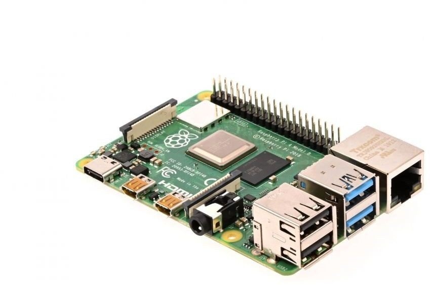 Raspberry Pi 4 Model B (2GB ram) in CM Pi Case 40, Broadcom, Minder dan 4 GB, Zo goed als nieuw, 0GB