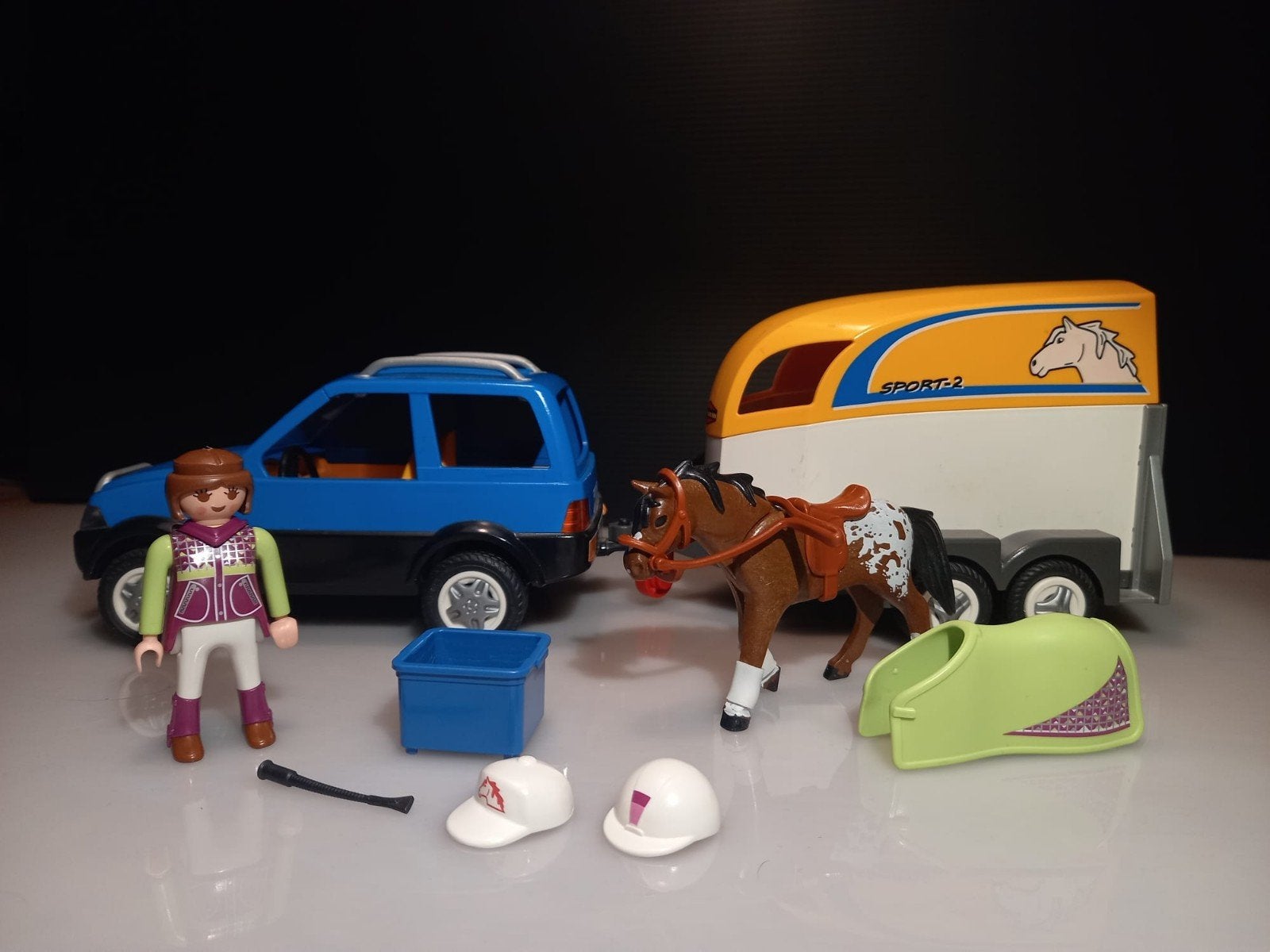 Playmobil 5223 Auto met trailer, Gebruikt, Complete set, Ophalen of Verzenden, Country