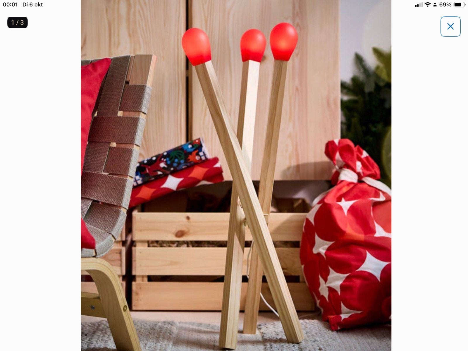 IKEA Strala Kerstverlichting Lucifers - Nieuw……………………………………., Ophalen, Nieuw, IKEA, Hout