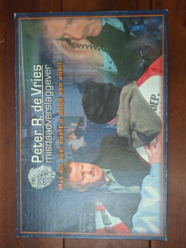 Peter R. de Vries Misdaadverslaggever Bordspel - Compleet, Ophalen, Nieuw, Identity Games