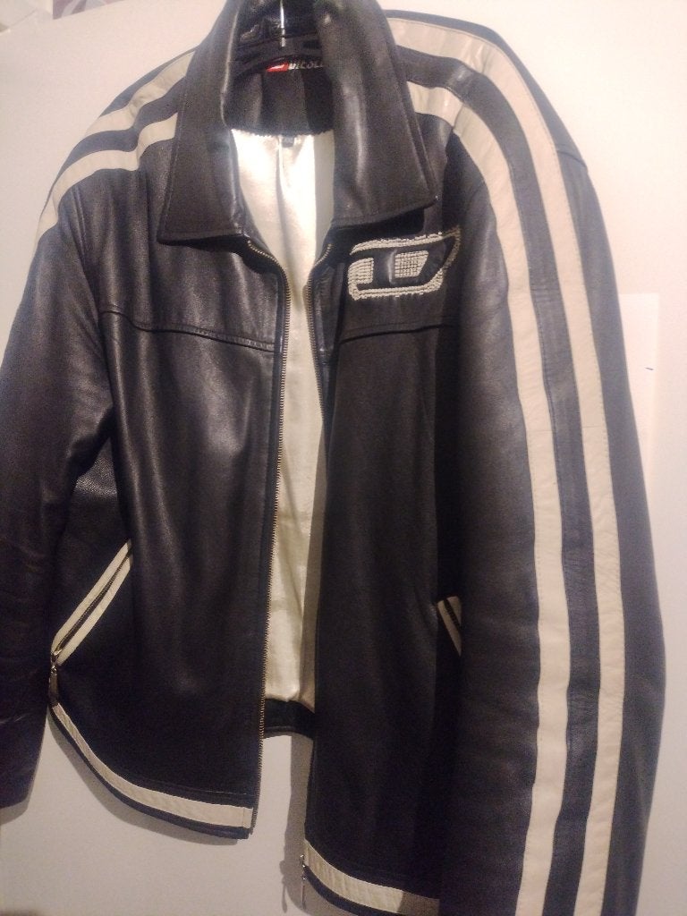 diesel jas in top staat unieke jas xxl  maar valt als xl, Diesel, Zwart, Maat 56/58 (XL), Ophalen of Verzenden