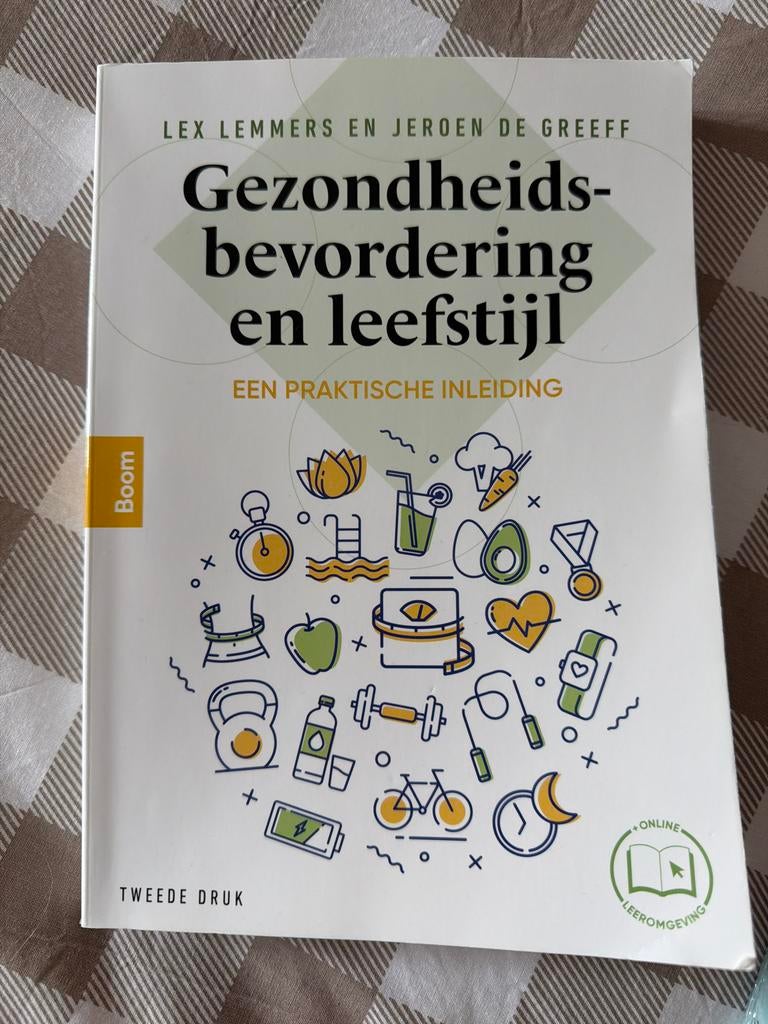 Boek Gezondheidsbevordering en Leefstijl, Boeken, Ophalen of Verzenden, Zo goed als nieuw, Gezondheid en Conditie