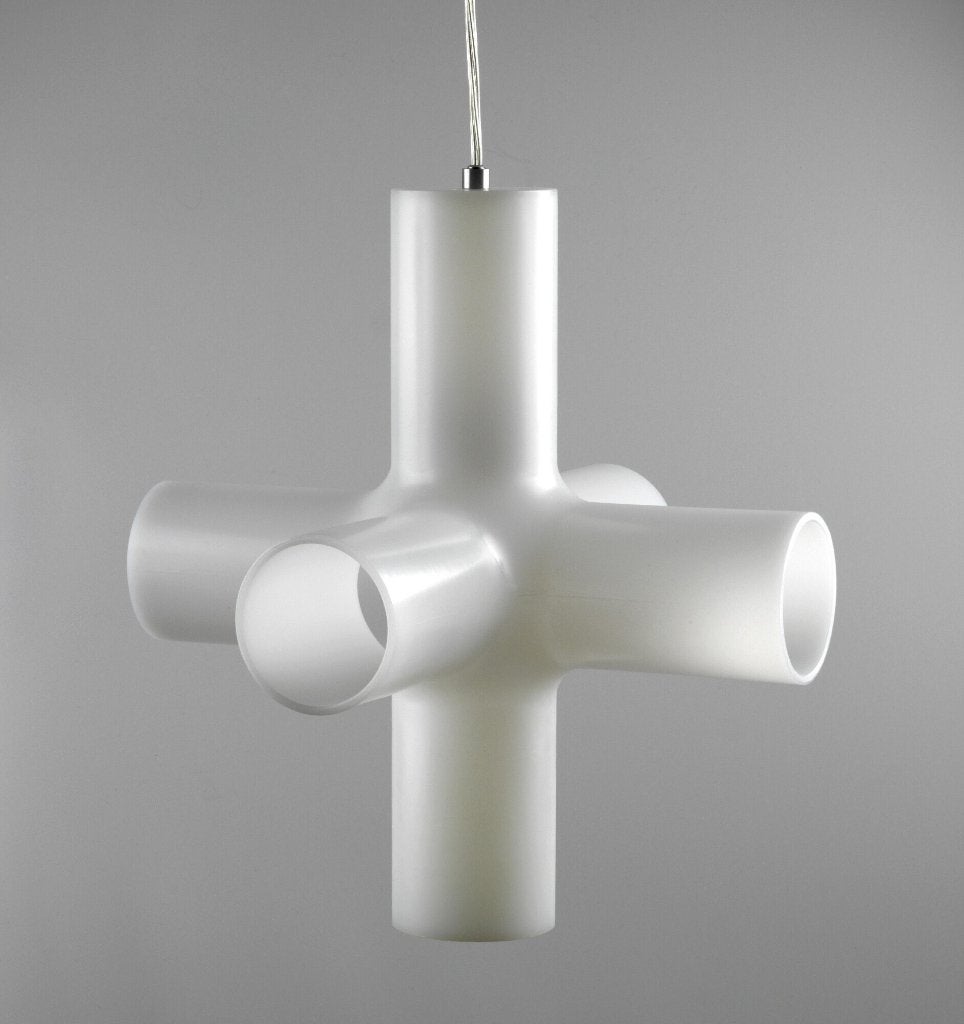 Design hanglamp Crosslight Jan Melis & Ben Oostrum., Ophalen of Verzenden, Zo goed als nieuw, Kunststof, E27 (groot)
