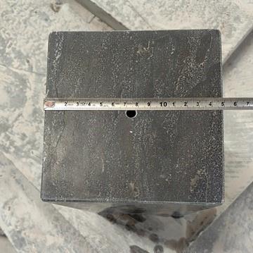 Zuil Spotted Bluestone 15x15x60 cm Gezoet Rondom met Gat, Ophalen, Nieuw, Natuursteen, Overige typen