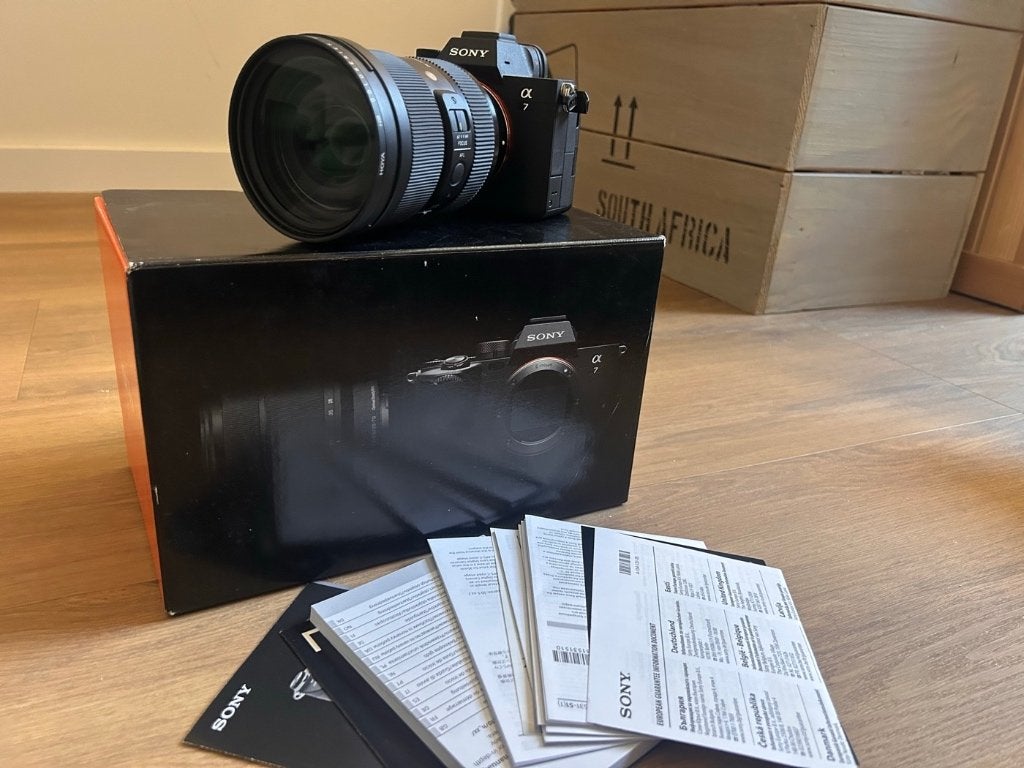 Complete Sony A7 IV videoset 2x Sigma f2.8 + gimbal + drone, Ophalen, Zo goed als nieuw, Video